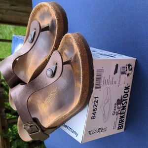 Birkenstock Gizeh 39 birko-flor bronze